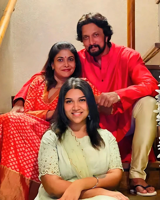 Sanvi Sudeep Family