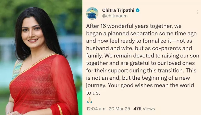 Chitra Tripathi Divorce